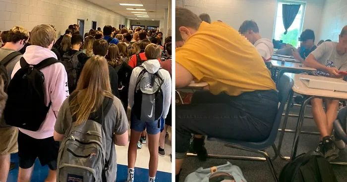 2 Students Expose Crowded Hallways In A Recently Reopened School In Georgia, Get Suspended