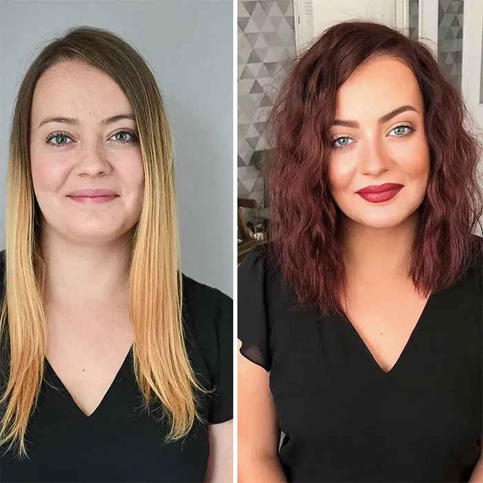 30 Photos Show How People Look Before And After Their Hair Transformation