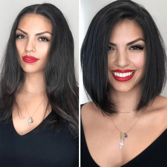 30 Photos Show How People Look Before And After Their Hair Transformation