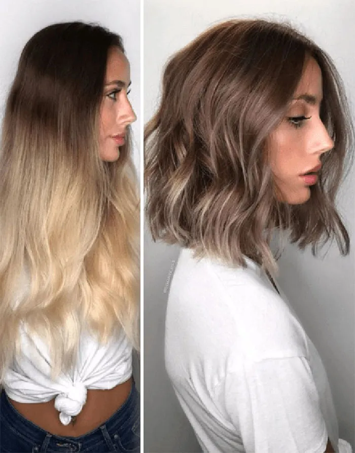 30 Photos Show How People Look Before And After Their Hair Transformation