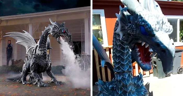 Home Depot Announces Halloween Season With Their Smoke-Breathing Yard Dragon And It Costs $399