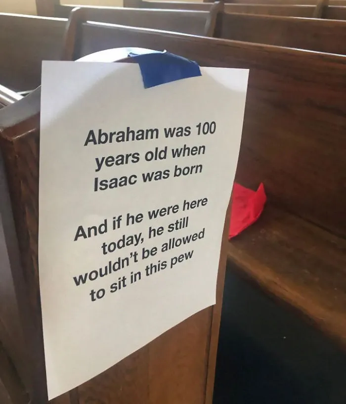 This Church Uses Hilarious And Accurate Biblical References To Enforce Social Distancing (8 Pics)