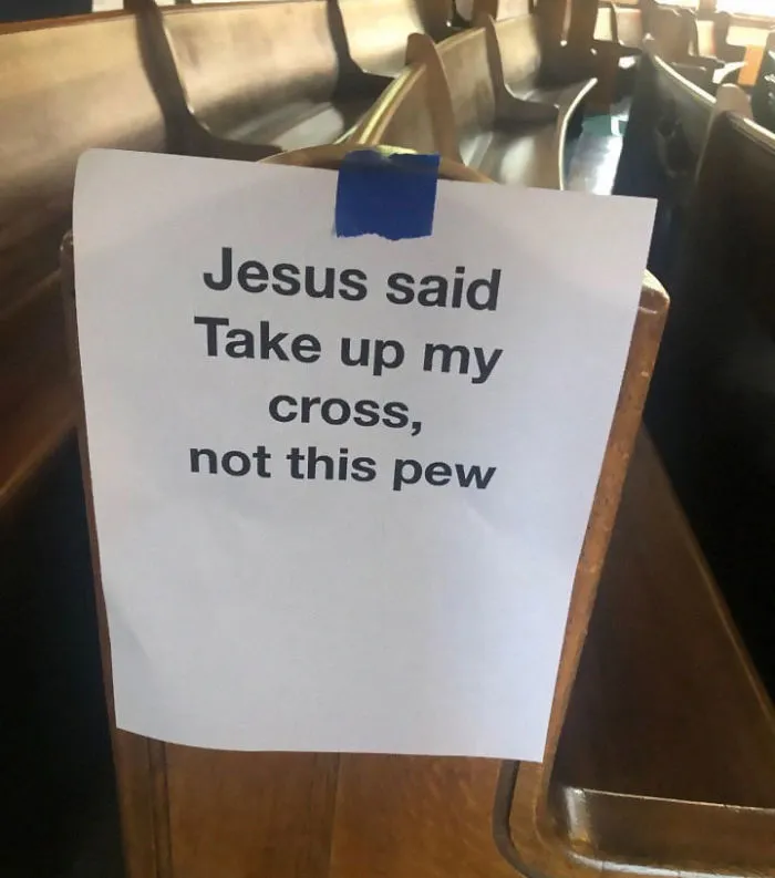 This Church Uses Hilarious And Accurate Biblical References To Enforce Social Distancing (8 Pics)