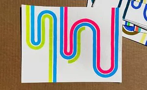 My Daughter Makes Veggie Ink Prints And Gouache Geometric Paintings