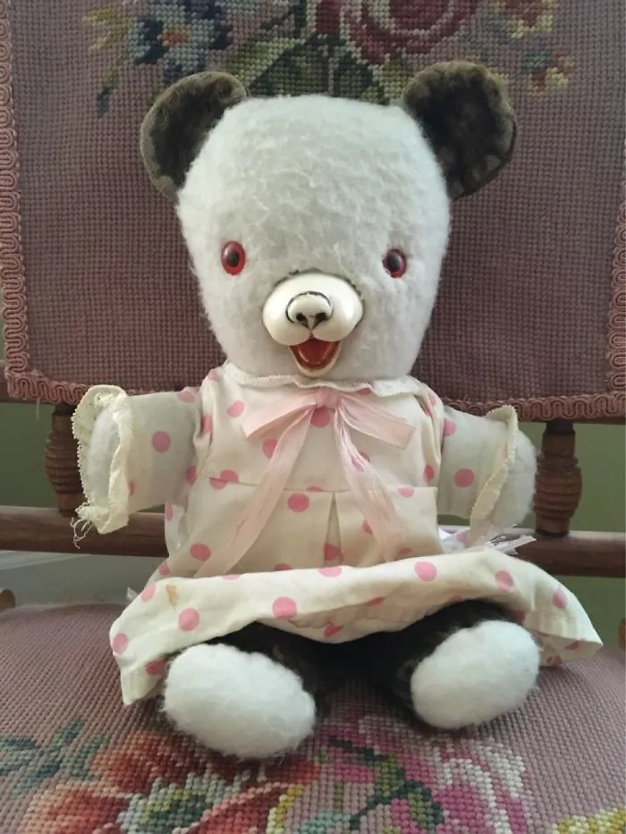 My Panda Named Pammy. My Mother Reupholstered Pammy's Face At Least Once