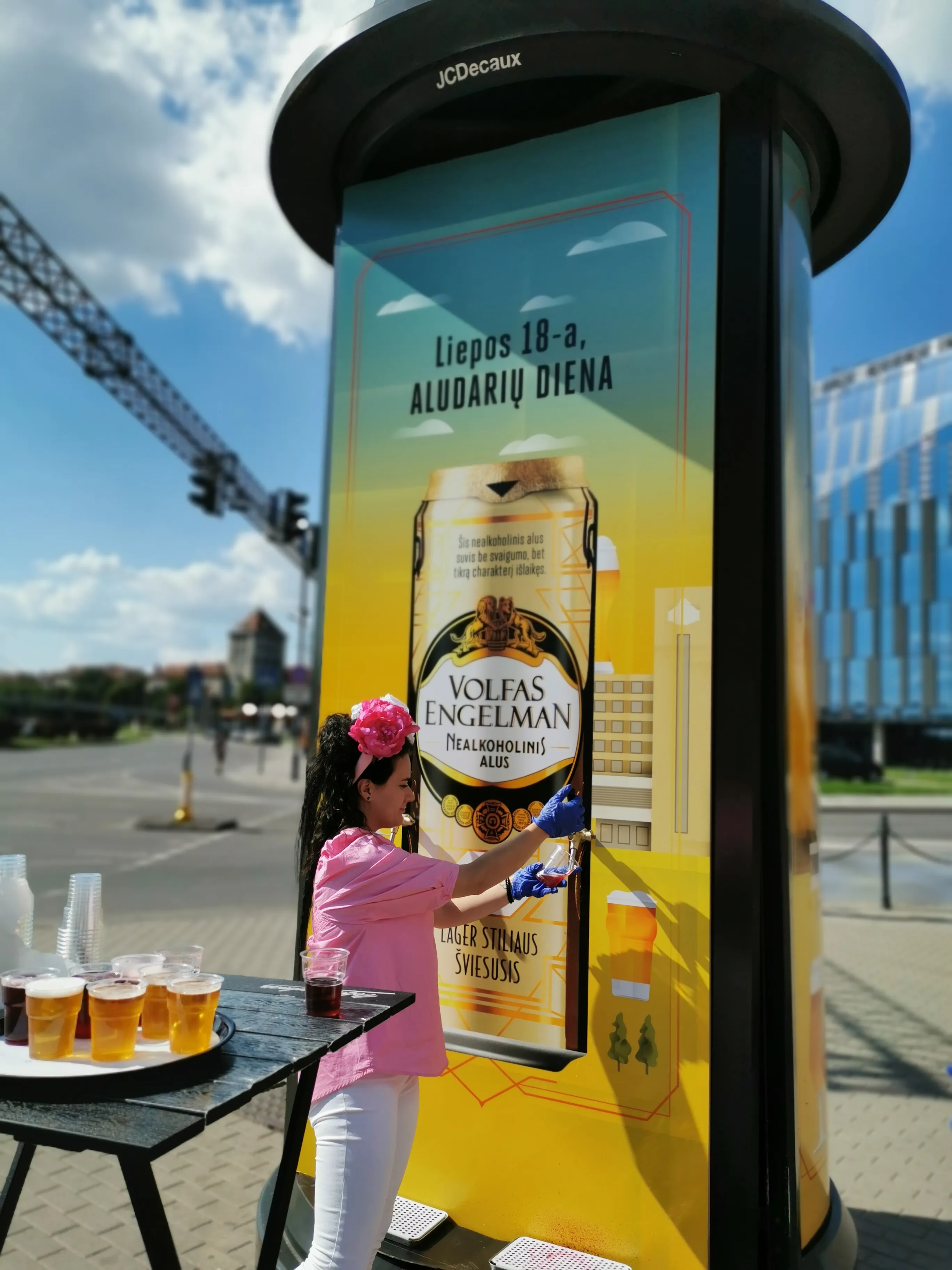 An Unexpected Marketing Solution From Volfas Engelman – Non-Alcoholic Beer From Advertising Columns