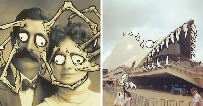 Artist Makes Fun Images That Show What Life With Monsters Would Be Like (98 New Pics)