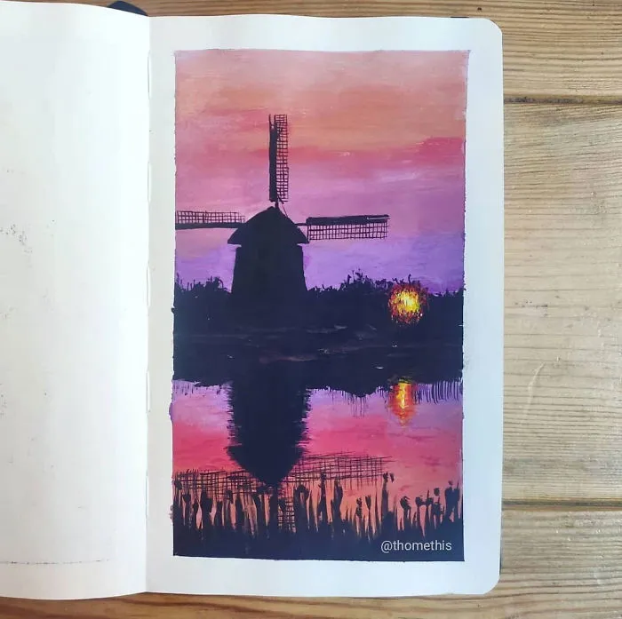 I Challenged Myself To Paint One Painting A Day For 100 Days With Gouache – A Medium I’ve Never Used Before (30 Pics)