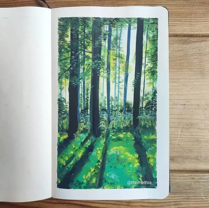 I Challenged Myself To Paint One Painting A Day For 100 Days With Gouache – A Medium I’ve Never Used Before (30 Pics)