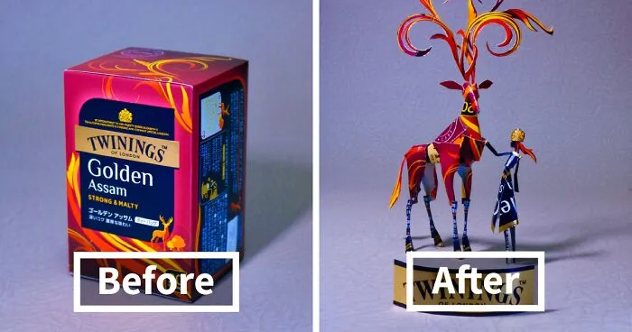 16 Product Packaging Redesigned Into Amazing Sculptures By Harukiru