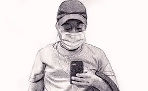 New Yorker Draws Sketches Of Masked Strangers On The Subway, Captures The Spirit Of The Times