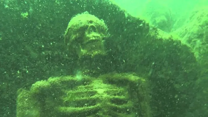 Fake Skeletons In The Colorado River