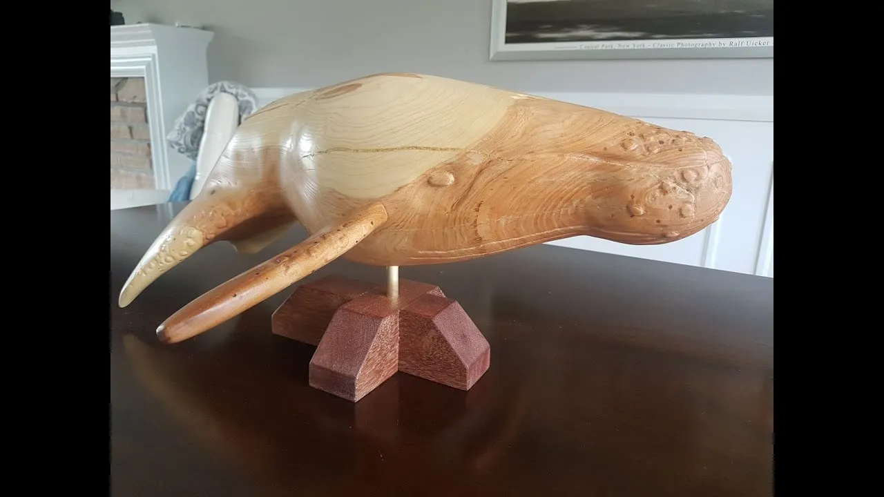 Whale Woodcarving From Ash