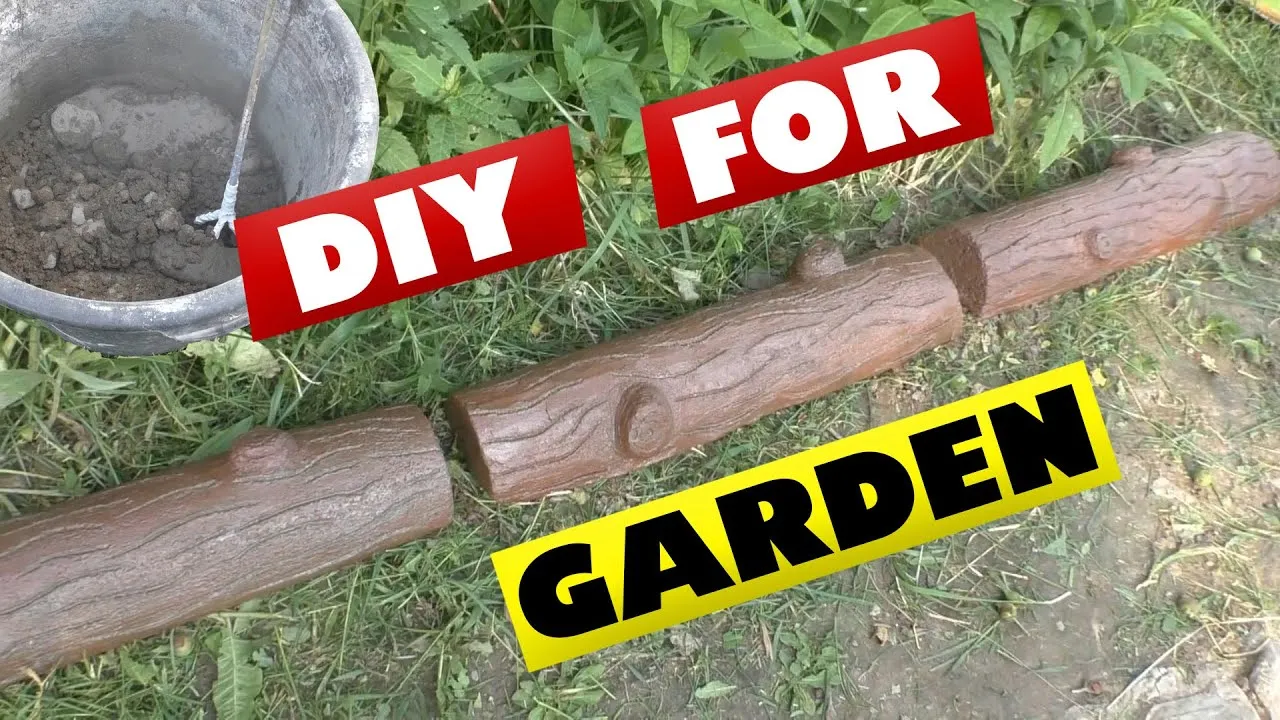 Cement Craft Ideas For Garden-Edging A Garden Bed Of Cement Can Be Done By Anyone