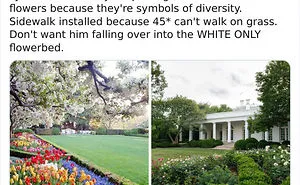 People Are Ridiculing Melania Trump's White House Rose Garden Renovation With Savage Tweets