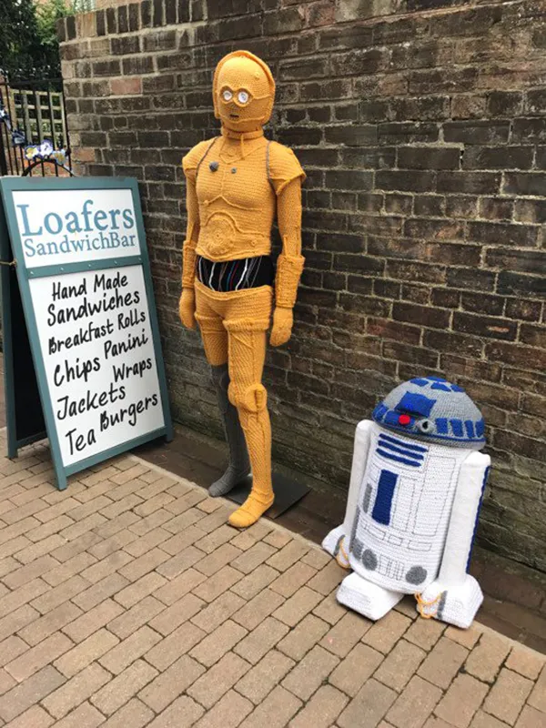40th Anniversary Of The Star Wars Yarn Bomb Spotted In Bath