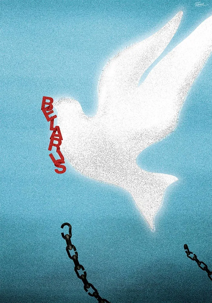 80 Beautiful Artworks These Artists Created To Show Support For Belarus