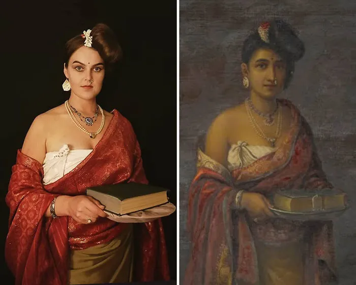 Raja Ravi Varma "La Maharani De Travancore" (1887)
