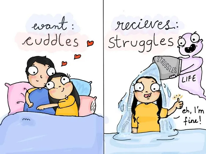 Hilariously Relatable Struggles Every Girl Has To Deal With In 45 Comics By Yellow Pencil