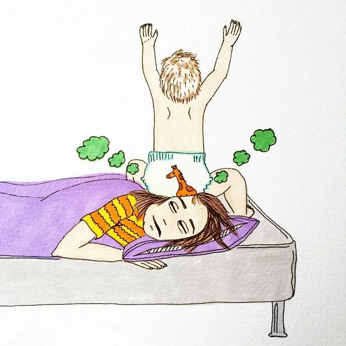 Norwegian Mom Doesn't Censor What Motherhood Really Looks Like In Her 30 Illustrations