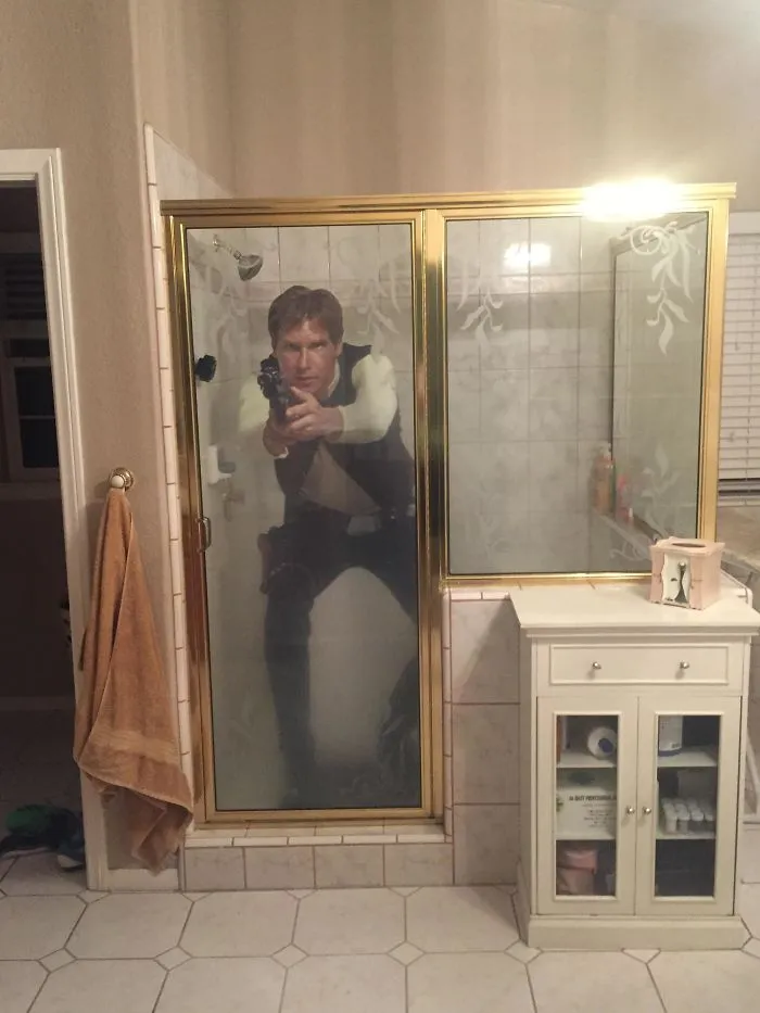 There Are Some Advantages To Being Married For 15+ Years. Like You Can Scare Your Wife With The Cardboard Figure You Found Buried In The Garage That She Bought You Five Years Ago