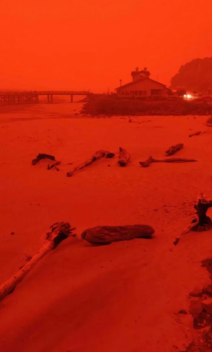 La gente comparte imágenes del infierno que está teniendo lugar en la Costa Oeste de EEUU (40 fotos)