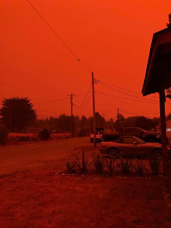 La gente comparte imágenes del infierno que está teniendo lugar en la Costa Oeste de EEUU (40 fotos)