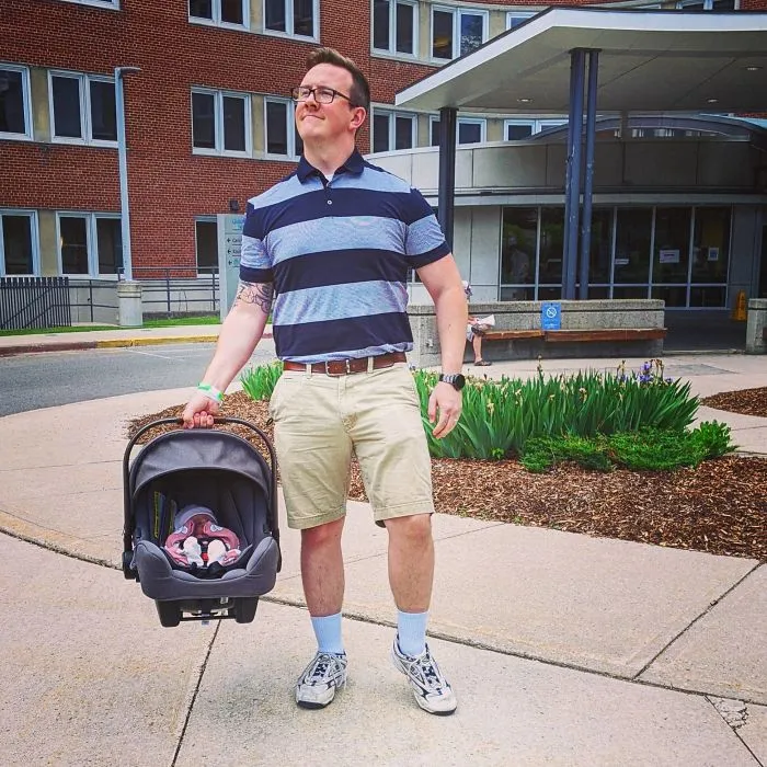 Had A Kid The Other Day. First Thing I Packed Was Correct "Dad-Ttire" For The Trip Home