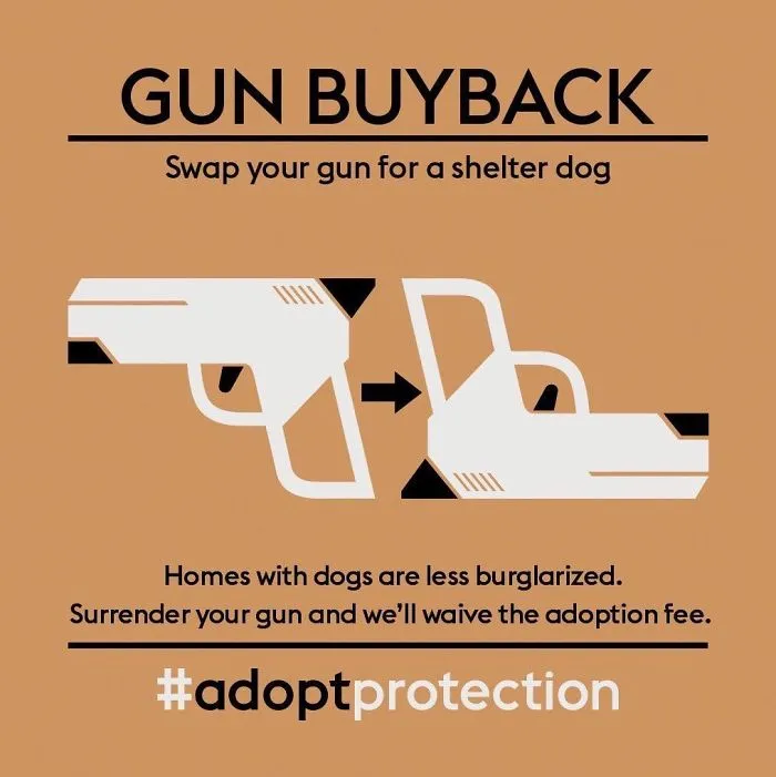 Ignoring The Politics, This Anti-Gun Pro-Adoption Poster Design
