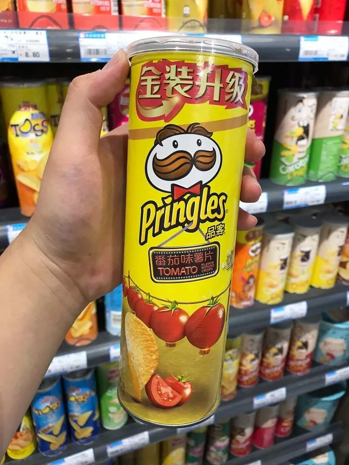 Tomato Flavored Pringle’s In China, Surprisingly Good