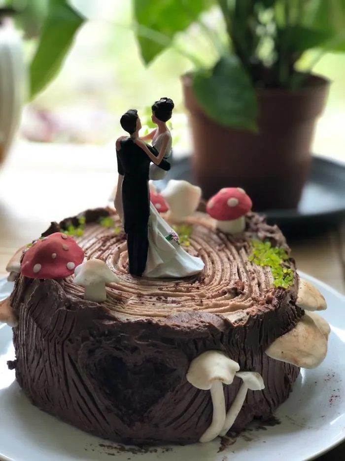 Tarta del bosque para la boda de mi hermana