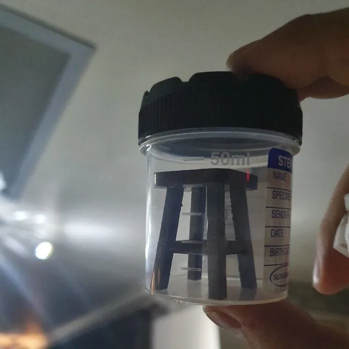 My Dad Recently Got A 3D Printer And Made A Stool Sample For His Doctor