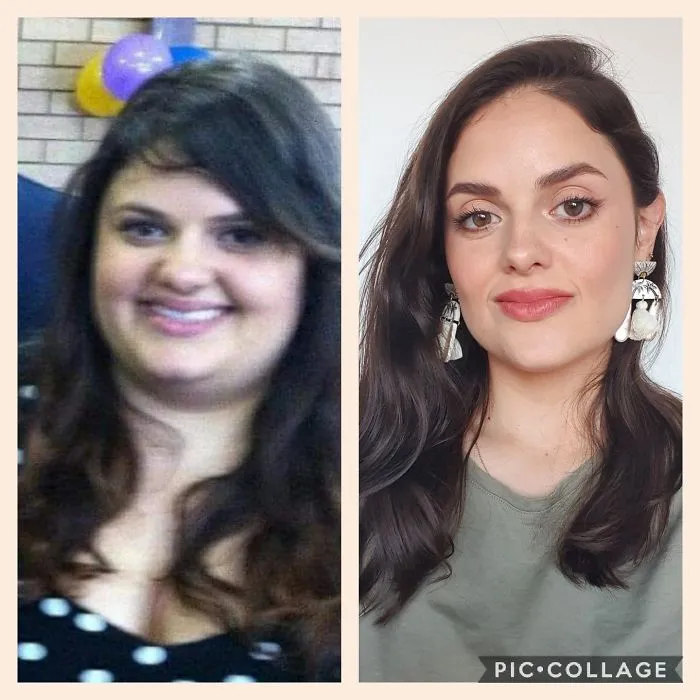 21 vs. 29.. Losing 100lbs Has Definitely Helped!