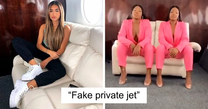 Turns Out, Influencers Are Using Studio Sets To Make Them Look Like They're Flying On Private Planes And Here're 6 Examples