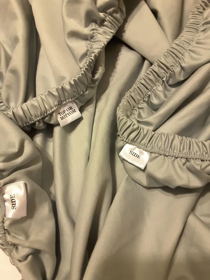 The Fitted Sheet In My New Sheet Set Is Marked For Easier Bed-Making