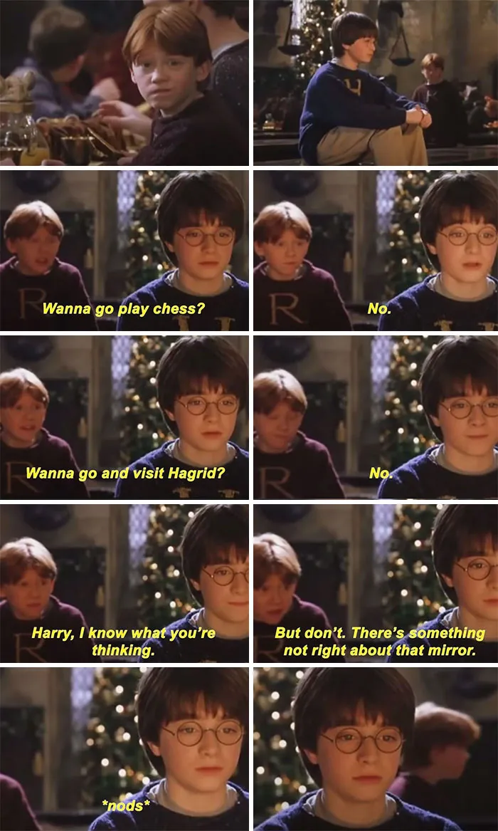 Ron Tells Harry Not To Go Back To That Mirror (Sorcerer's Stone)