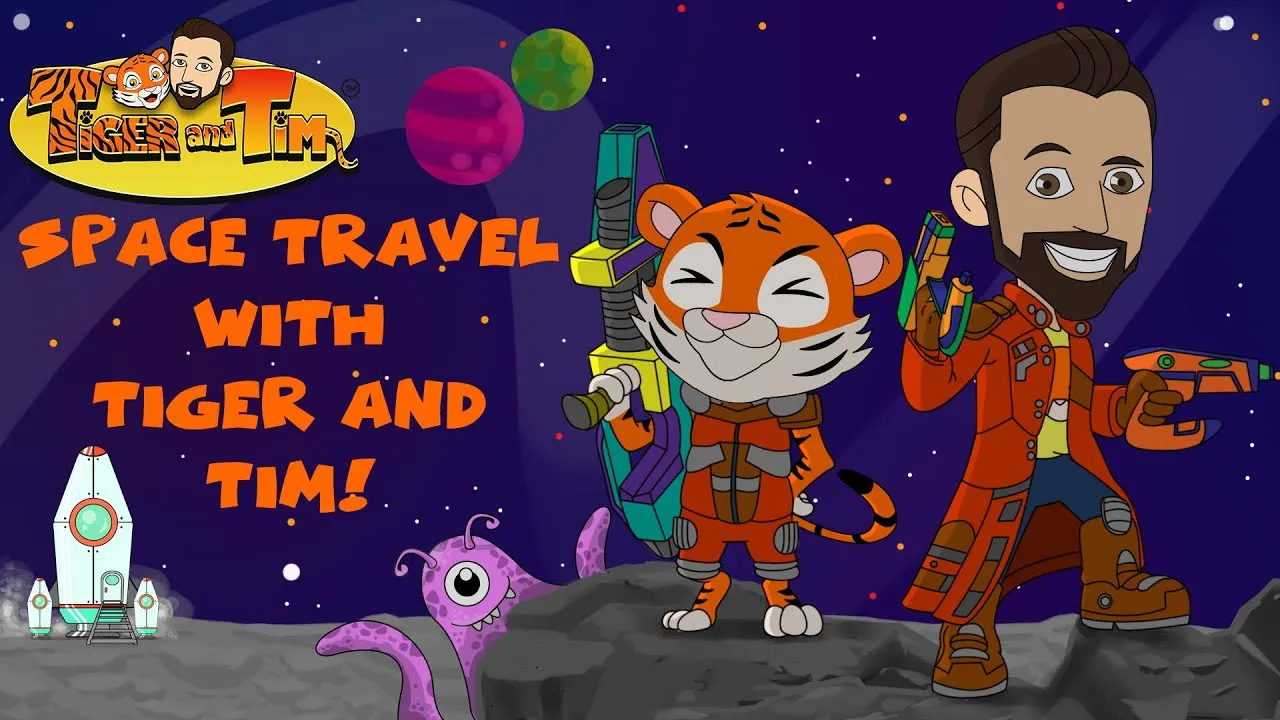 Space Travel With Tiger And Tim | Educational Videos For Kids | Astronomy For Kids