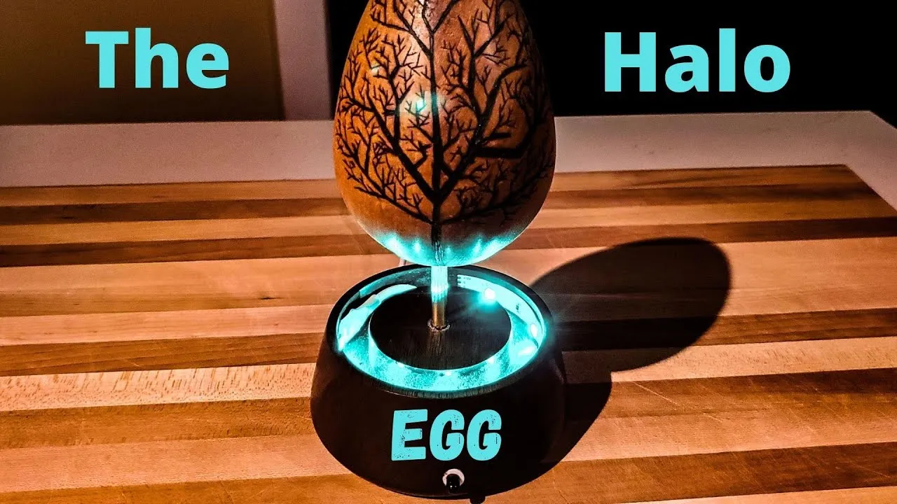 Woodturning - The Halo Egg