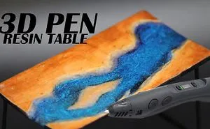 DIY 3D Pen Resin Table, Omg The Results Amazing