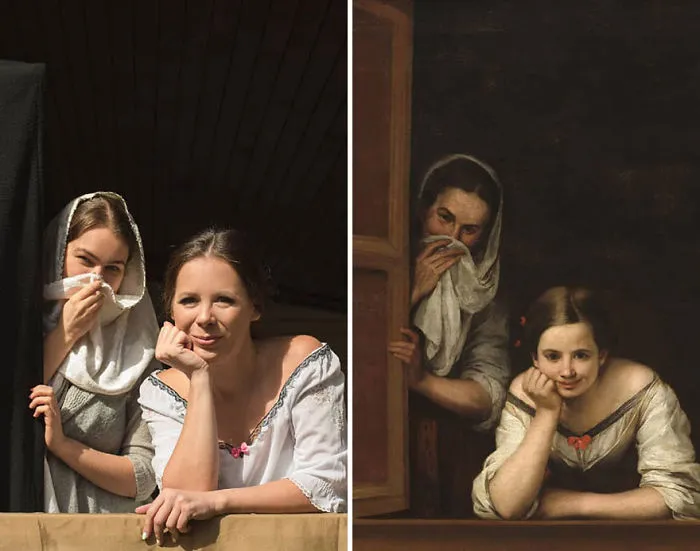Bartolomé Esteban Murillo "Dos Mujeres En La Ventana" (1655-60)