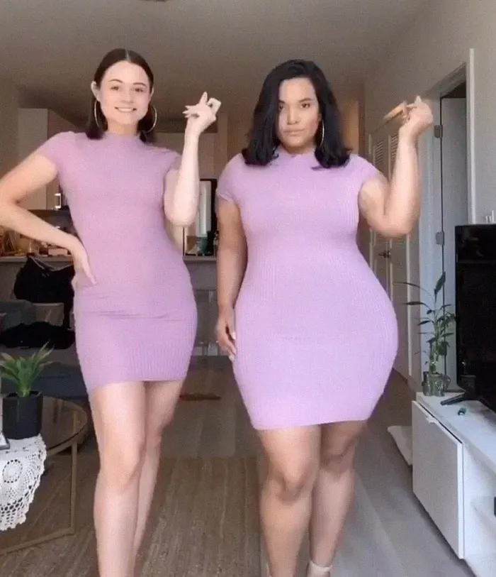 Two Friends Show How The Same Outfit Looks On Their Different Body Types (33 New Pics)