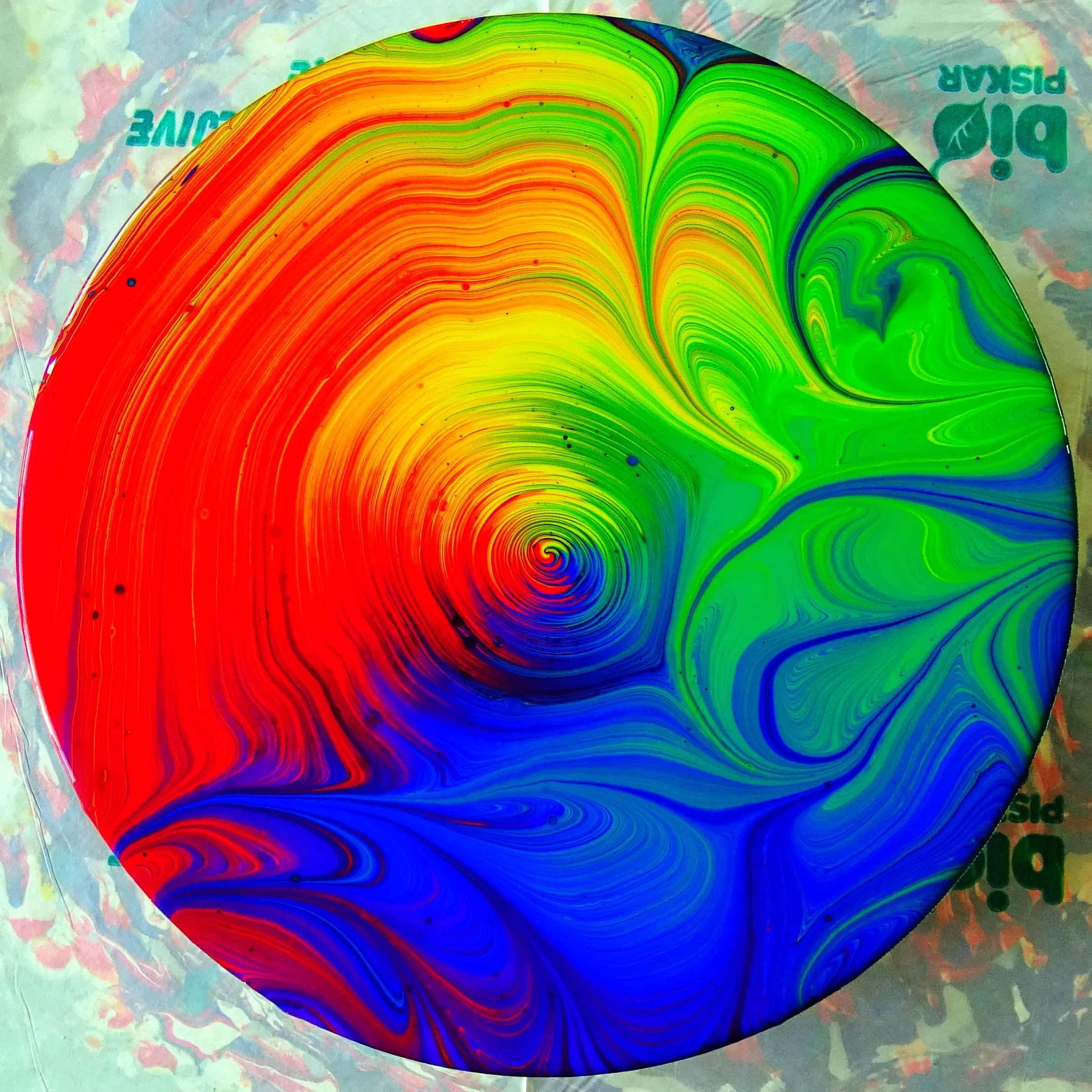 Wrecked Rainbow ~ Rainbow Week ~ Split Cup Pour ~ Acrylic Pour Painting