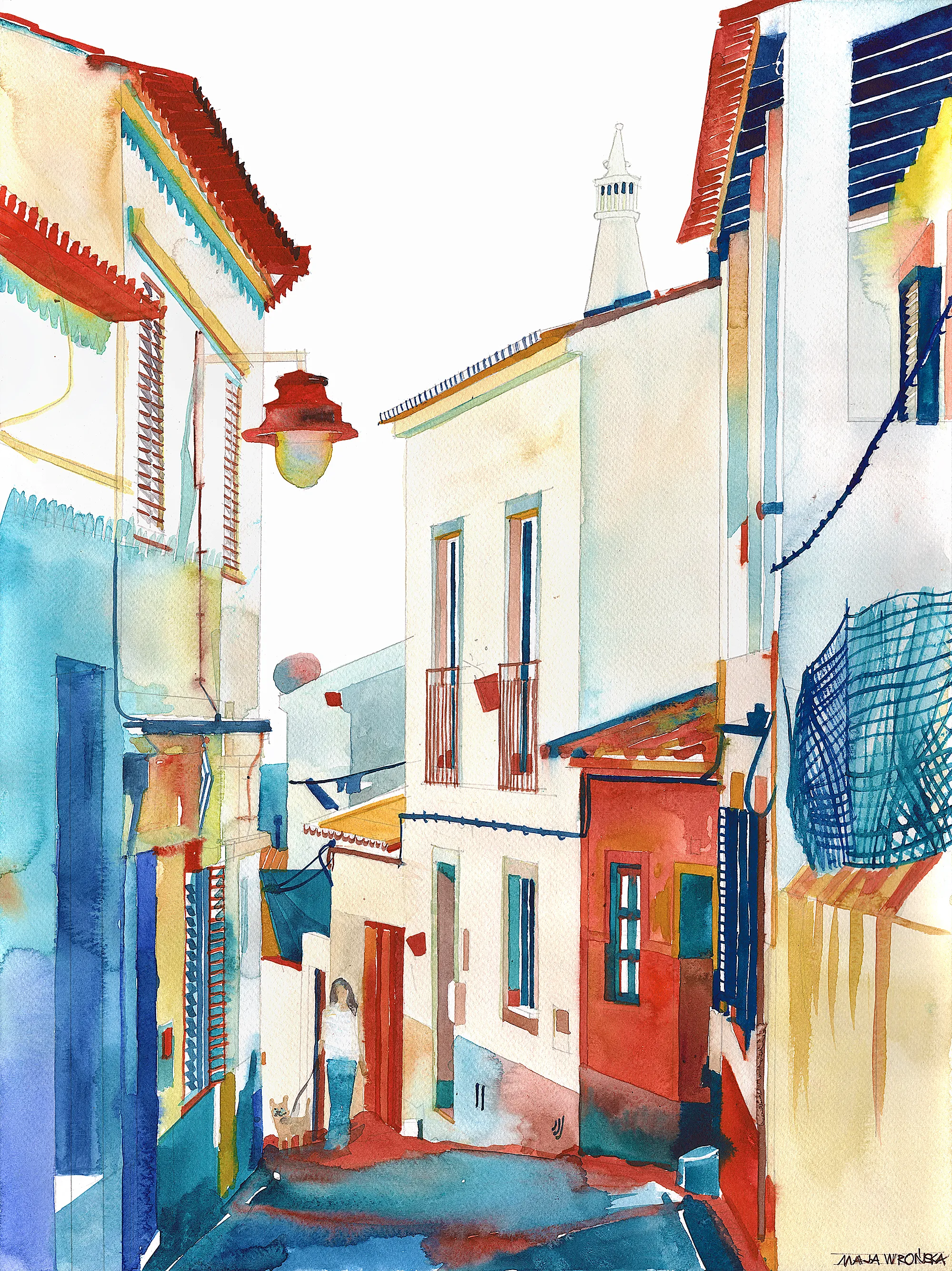 Watercolor Summer Paintings By Maja Wrońska
