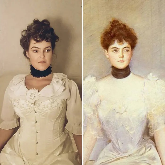 Paul Cesar Helleu "Retrato De Dama Con Abanico" (~1900)