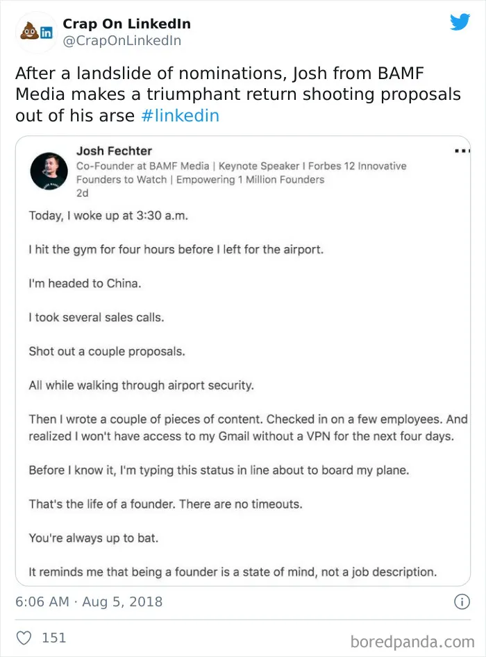 This Twitter Account Is Dedicated To Showcasing All The 'Crap On LinkedIn' And Here's 40 Of The Best Finds