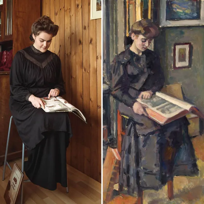 Charles François Prosper Guérin "Chica Leyendo Un Libro" (1906)