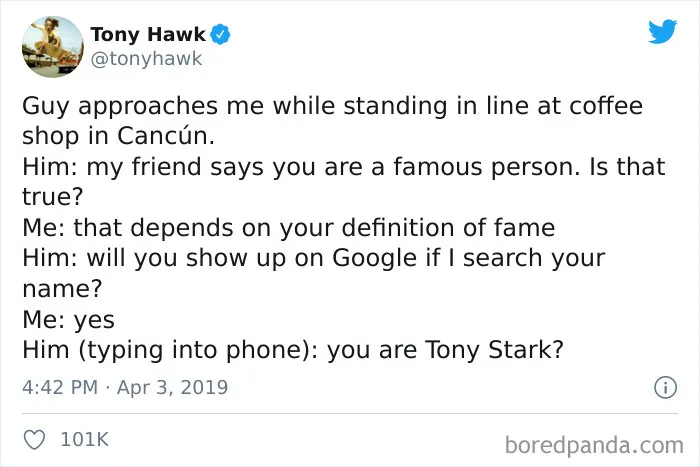 27 Hilarious Times People Didn't Realize They Were Talking To Tony Hawk (New Tweets)