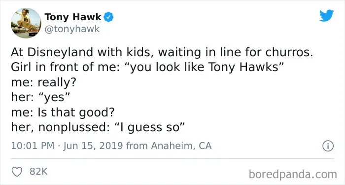 27 Hilarious Times People Didn't Realize They Were Talking To Tony Hawk (New Tweets)