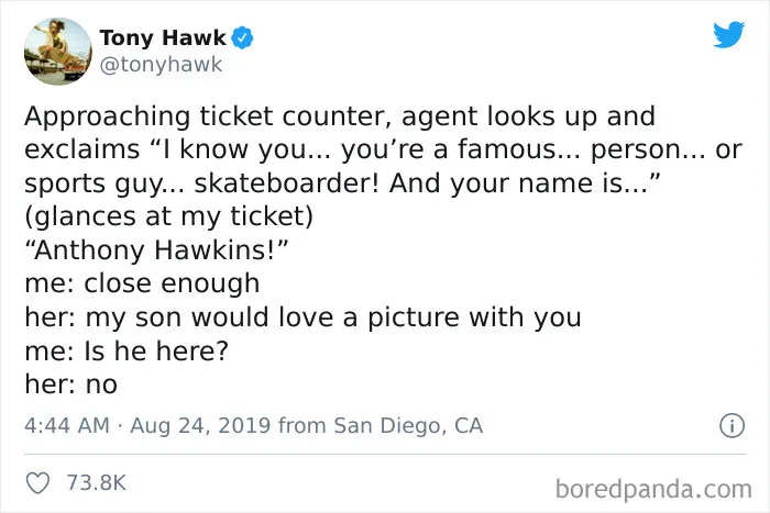 27 Hilarious Times People Didn't Realize They Were Talking To Tony Hawk (New Tweets)