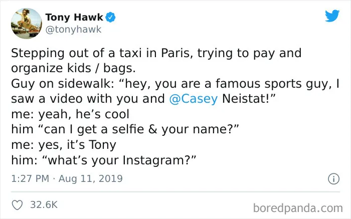 27 Hilarious Times People Didn't Realize They Were Talking To Tony Hawk (New Tweets)
